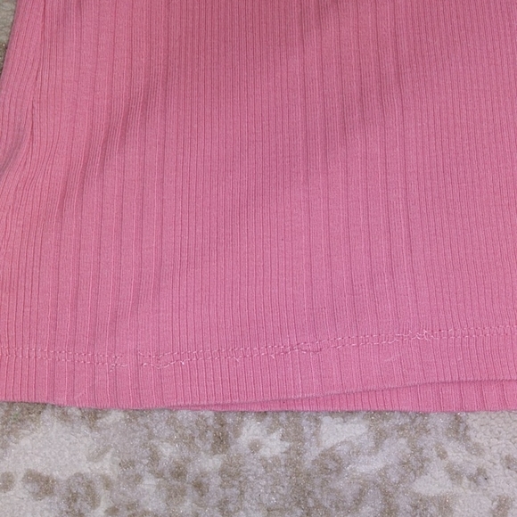 Lands' End Ribbed Striped Long Sleeve Top 1X Pink (16W-18W) - Picture 7 of 11